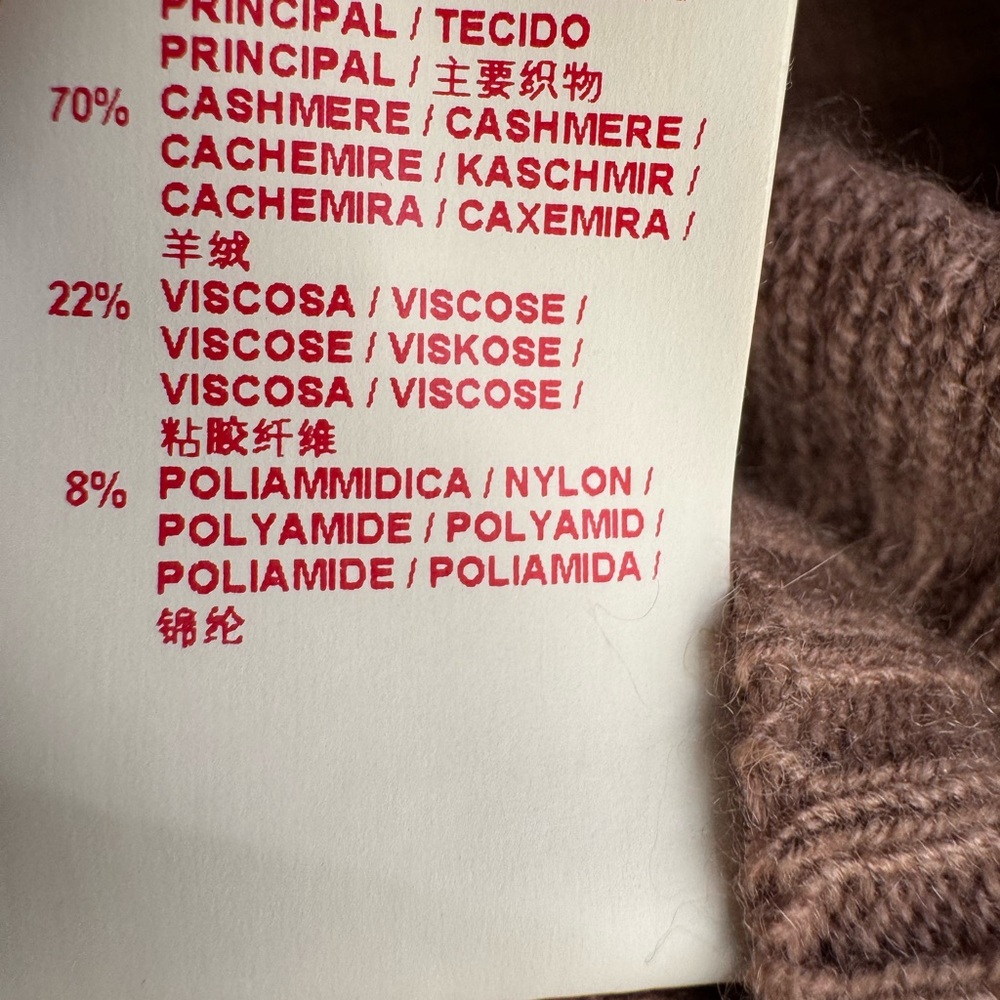 Marni Brown Cashmere Cardigan with metallic frontal insert IT Sz.40 US Small - Picture 10 of 14